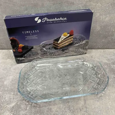 Блюдо скляне 30*27,8*3 см Pasabahce Timeless 54188 Блюдо скляне 30*27,8*3 см Pasabahce Timeless 54188