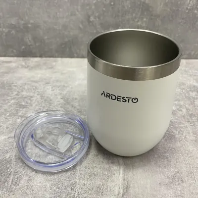 Термокухоль з нержавіючої сталі 350 мл Ardesto Compact Mug AR2635MMW White Термокухоль з нержавіючої сталі 350 мл Ardesto Compact Mug AR2635MMW White