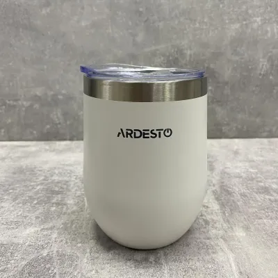 Термокухоль з нержавіючої сталі 350 мл Ardesto Compact Mug AR2635MMW White Термокухоль з нержавіючої сталі 350 мл Ardesto Compact Mug AR2635MMW White