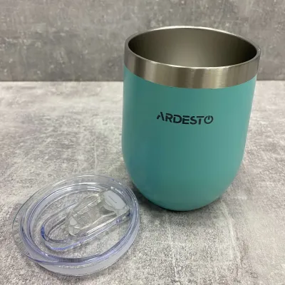 Термокружка из нержавеющей стали 350 мл Ardesto Compact Mug AR2635MMS Blue Термокружка из нержавеющей стали 350 мл Ardesto Compact Mug AR2635MMS Blue