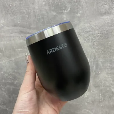 Термокухоль з нержавіючої сталі 350 мл Ardesto Compact Mug AR2635MMB Black Термокухоль з нержавіючої сталі 350 мл Ardesto Compact Mug AR2635MMB Black
