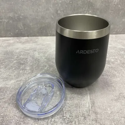 Термокухоль з нержавіючої сталі 350 мл Ardesto Compact Mug AR2635MMB Black Термокухоль з нержавіючої сталі 350 мл Ardesto Compact Mug AR2635MMB Black