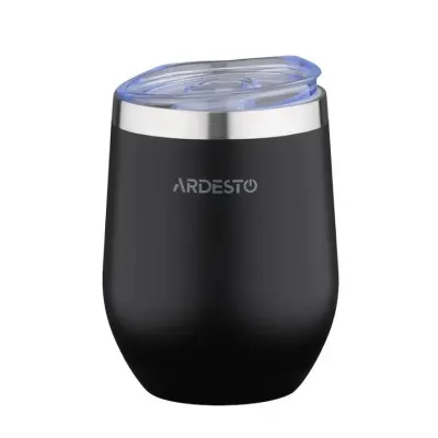 Термокухоль з нержавіючої сталі 350 мл Ardesto Compact Mug AR2635MMB Black