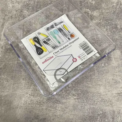 Универсальный органайзер для холодильника15*15*5.5 см Mini прозрачный Emhouse EP-644