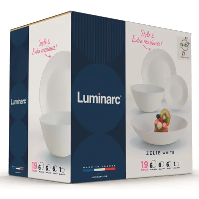 Сервіз столовий Luminarc Zelie 19 предметів V3792
