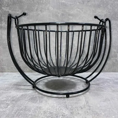 Корзина для фруктов на подножке ART Завиток-1 25*25 см 1019 Корзина для фруктов на подножке ART Завиток-1 25*25 см 1019