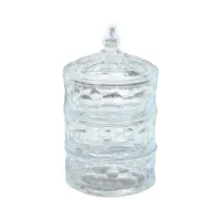 Цукерниця з кришкою скляна Diamond Olens O102-010 Цукерниця з кришкою скляна Diamond Olens O102-010