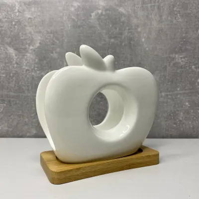 Серветниця фарфорова на бамбуковій підставці Naturel 10*5*11 см Bona Di 375-415 Серветниця фарфорова на бамбуковій підставці Naturel 10*5*11 см Bona Di 375-415