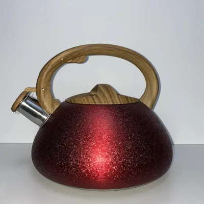 Чайник зі свистком 3 л червоний Zauberg ZB 10/3