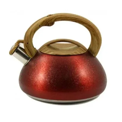 Чайник зі свистком 3 л червоний Zauberg ZB 10/3