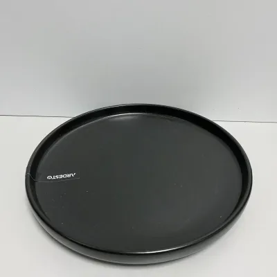 Тарілка десертна 20,5 см чорна керамічна Ardesto Trento AR2920TB