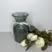 Ваза для цветов стеклянная 19,5 см Crystal 6841679 серый