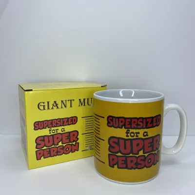 Кружка керамическая 800 мл Super Person XXL OLens 102-017