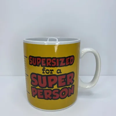 Кружка керамическая 800 мл Super Person XXL OLens 102-017