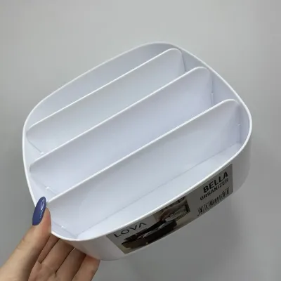 Органайзер пластиковый 4-х секционный для безделушек Lova Plastik LV-150 белый
