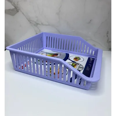 Лоток с ручкой в холодильник Irak plastik 29 x 26 х 8.5 см 4,85 л широкий ВА-680 Фиолетовый