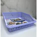 Лоток с ручкой в холодильник Irak plastik 29 x 26 х 8.5 см 4,85 л широкий ВА-680 Фиолетовый