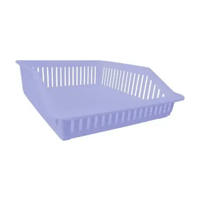 Лоток с ручкой в холодильник Irak plastik 29 x 26 х 8.5 см 4,85 л широкий ВА-680 Фиолетовый