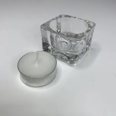Подсвечник стеклянный квадратный 5*5*3,5 см Uniglass Square 36002