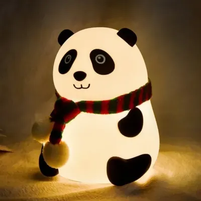 Дитячий світильник нічник акумуляторний силіконовий Панда 3DTOYSLAMP LJC142