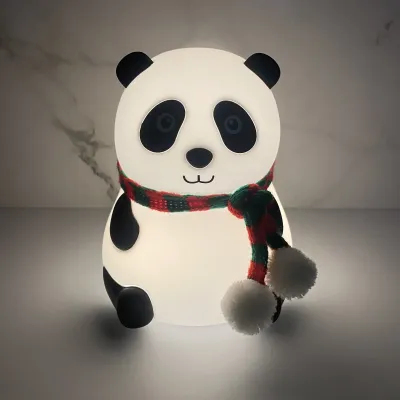 Дитячий світильник нічник акумуляторний силіконовий Панда 3DTOYSLAMP LJC142