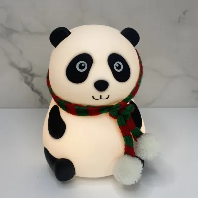 Дитячий світильник нічник акумуляторний силіконовий Панда 3DTOYSLAMP LJC142