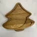 Менажница с отверстием для подсвечника дубовая 