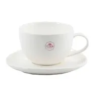 Чашка для кави з блюдцем Tudor England Royal White 90 мл TU9999-2 Чашка для кави з блюдцем Tudor England Royal White 90 мл TU9999-2