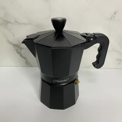 Гейзерна кавоварка алюмінієва 150 мл Maestro MR-1666-300-2 Black Гейзерна кавоварка алюмінієва 150 мл Maestro MR-1666-300-2 Black