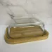 Масляна скляна на бамбуковій підставці 18,5*14*7 см Viva Bamboo LB-640
