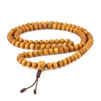 Чётки Сандал Белый Santalum Sandalwood Vajra 7.2 мм Южная Индия (27600)