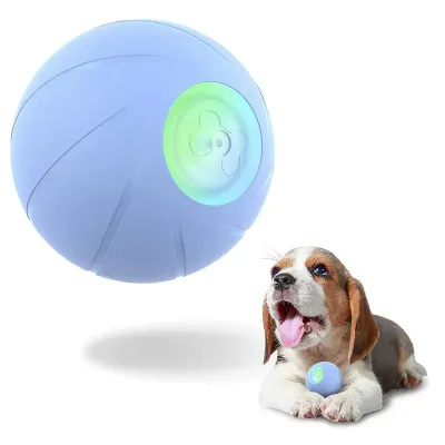 Інтерактивний м'ячик для маленьких собак Cheerble Wicked Ball SE C1221 56 мм Блакитний