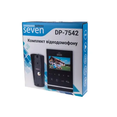 Комплект домофона с вызовной панелью Seven Systems DP-7542 Kit 4 Комплект домофона с вызовной панелью Seven Systems DP-7542 Kit 4