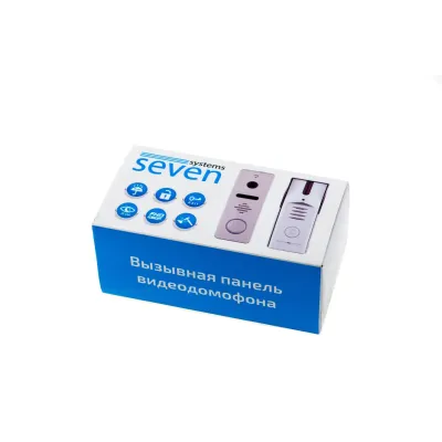 Вызывная панель домофона со встроенным считывателем карт EM-Marin Seven Systems CP-7502F RFID Black