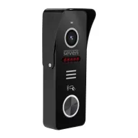 Вызывная панель домофона со встроенным считывателем карт EM-Marin Seven Systems CP-7502F RFID Black