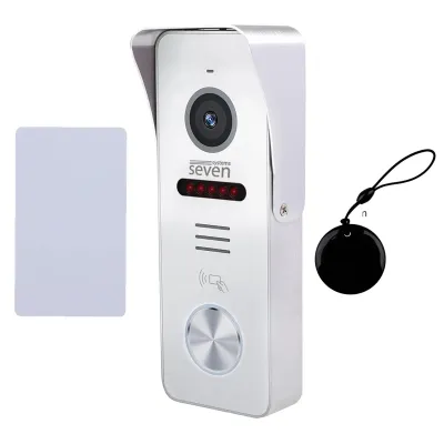 Вызывная панель домофона со встроенным считывателем карт EM-Marin Seven Systems CP-7502F RFID White Вызывная панель домофона со встроенным считывателем карт EM-Marin Seven Systems CP-7502F RFID White