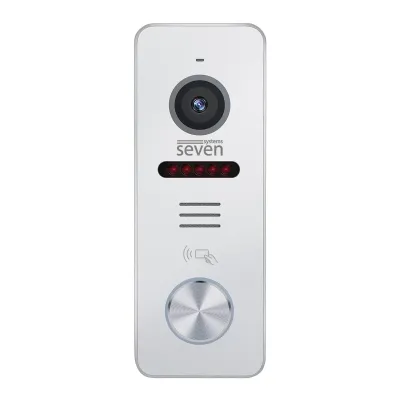 Вызывная панель домофона со встроенным считывателем карт EM-Marin Seven Systems CP-7502F RFID White Вызывная панель домофона со встроенным считывателем карт EM-Marin Seven Systems CP-7502F RFID White