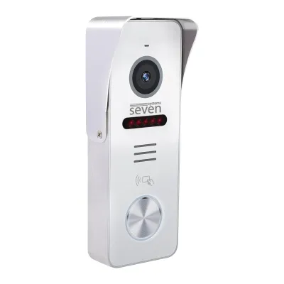Вызывная панель домофона со встроенным считывателем карт EM-Marin Seven Systems CP-7502F RFID White