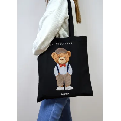 Екошопер BookOpt ВК4057 Teddy Bear Be Excellent чорний Екошопер BookOpt ВК4057 Teddy Bear Be Excellent чорний