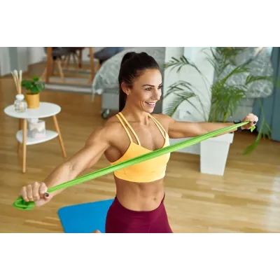 Лента для фитнеса и реабилитации U-powex Fitness band 0.5 мм 9.1 кг Green Лента для фитнеса и реабилитации U-powex Fitness band 0.5 мм 9.1 кг Green