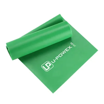 Лента для фитнеса и реабилитации U-powex Fitness band 0.5 мм 9.1 кг Green