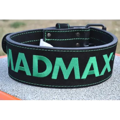 Пояс для тяжелой атлетики MadMax MFB-301 Suede Single Prong кожаный Black/Green M Пояс для тяжелой атлетики MadMax MFB-301 Suede Single Prong кожаный Black/Green M