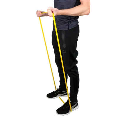 Еспандер-петля гумка для фітнесу і кроссфіту PowerPlay 4115 Power Band Light Жовта 1-7kg