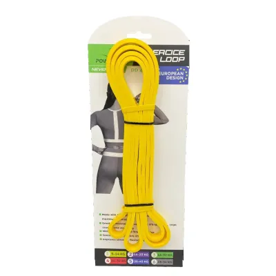 Еспандер-петля гумка для фітнесу і кроссфіту PowerPlay 4115 Power Band Light Жовта 1-7kg