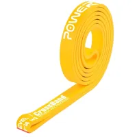 Эспандер-петля резинка для фитнеса и кроссфита PowerPlay 4115 Power Band Light Желтая 1-7kg