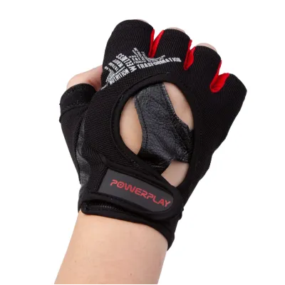 Перчатки для фитнеса PowerPlay 2222 Черные L (PP_2222_L_Black)