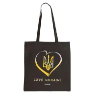 Екошопер BookOpt BK4036 Love Ukraine чорний Екошопер BookOpt BK4036 Love Ukraine чорний
