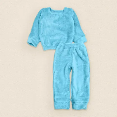 Пижама Dexter’s детская теплая из плюша однотонная blue 110 см голубой (131553868492)