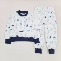 Піжама з начосом Dexter’s moon bunny 134 см темно-синій молочний (131738669152) Піжама з начосом Dexter’s moon bunny 134 см темно-синій молочний (131738669152)