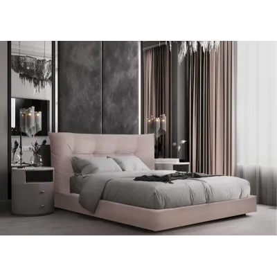 Ліжко BNB Calypso Premium 120 х 190 см Simple З додатковою металевою цільнозварною рамою Рожевий